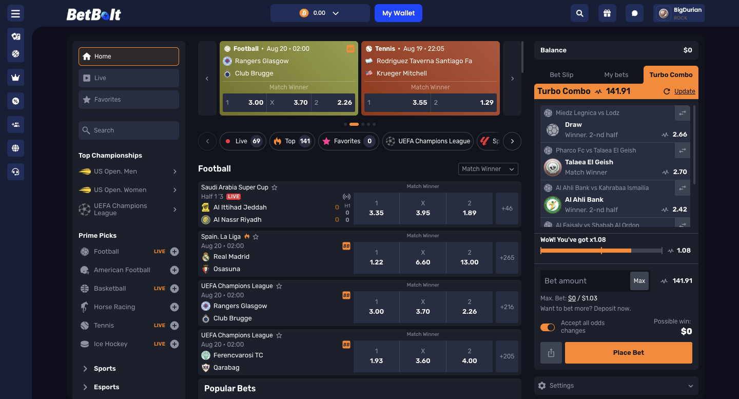 BetBolt Sportsbook
